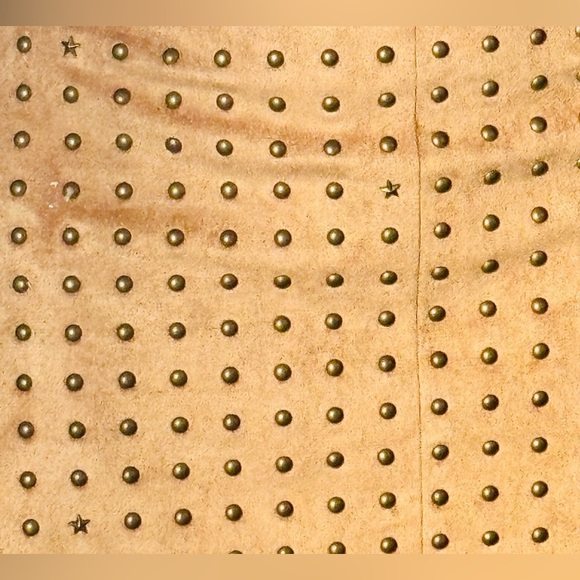 Studded Beige Skirt - Picture 2 of 6